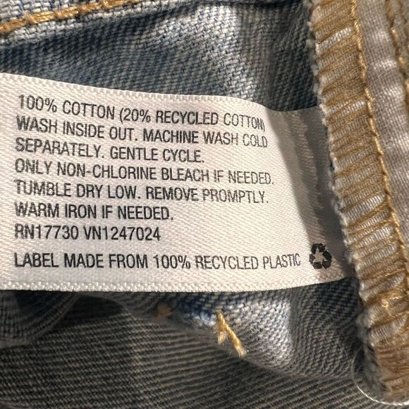 Wild Fable Two-Tone Super High-Rise Cutoff Jean Shorts Size 4 - Picture 11 of 11